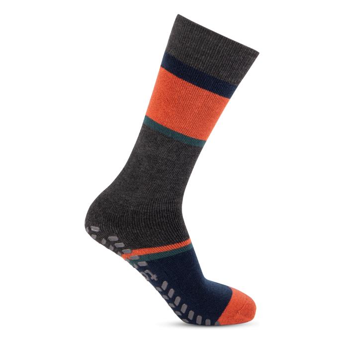 totes toasties® Mens Original Slipper Socks (Twin Pack) Football / Stripe Extra Image 4